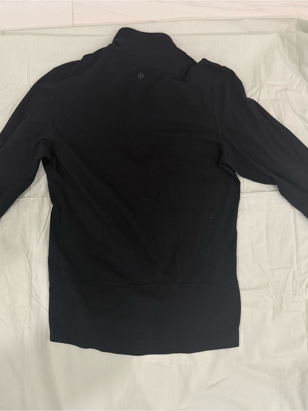 lululemon Wonen’s Black Mock neck 1/4 zip long sleeve stretch pullover